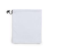 BLUECHOLON Mutandina/Cappello in pile per collo o testa in poliestere/spandex e corallo pile da 280 g/m2. Mutandine Multiposizione Unisex con chiusura a coulisse con accessorio di regolazione, bianco