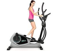 Bluefin Fitness CURV 3.0 Bicicletta Ellittica da Casa | Cross Trainer | Esercizi di Step | Air Walker | Display LCD Digitale | Bluetooth | App Smartphone | Nero e Grigio-Argento