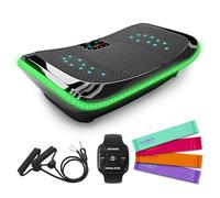 Bluefin Fitness Pedana Vibrante e Oscillante con Motore 4D | Potente e Facile da Usare | con Massaggio Magnetico | Superficie Curva Confortevole