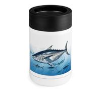 Bluefin Tonno Thunnus Can Cooler 340,2 g isolato in acciaio inox Cooler Can Cover in acciaio inox Supporto per bevande Regali per uomini donne Compleanno Natale