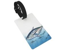 Bluefin Tonno Thunnus Etichette per bagagli per valigie Etichette da viaggio Carine Uniche Etichette per valigie Etichette per bagagli Etichetta per bagagli Etichette Identificare per Donne Uomini