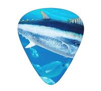 Bluefin Tuna Thunnus Plettri per chitarra con scatola organizer per chitarra plettri per chitarra 12 pezzi 3 spessori sottili medi pesanti 0,46 0,71 0,96 mm plettri per chitarra acustica elettrica o
