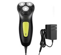 BlueFire Rasoio elettrico rotativo 3D con filo per uomini calvi, con trimmer pop-up, testa calva, rasoio da uomo, rasoio rotante elettrico a secco