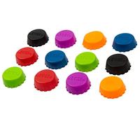 BlueFox 12er Set Tappo a Corona in Silicone, Beer Saver, Tappi per Birra, Tappo di Bottiglia, per Bottiglie, Tappi, Bottiglia di Vino e Succo di Frutta, Coperchio, Tappo, Coperchio, Colore: colorato