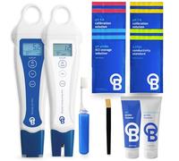 Bluelab PENSTP - Starter Pack pH e conducibilità, kit di precisione per la gestione delle soluzioni nutritive con misurazione della temperatura, penne impermeabili e kit per la cura della sonda
