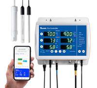 Bluelab Pro Controller Wi-Fi Fully Automated 24/7 Digital Monitor for Hydroponics Multi-Nutrient & PH Dosing with EC Temperature Campbe and Edenic Remote Monitoring Essential for Agriculture