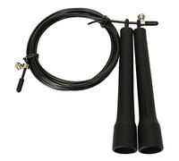 Bluelans® regolabile velocità corda per saltare 3 m/3 m Jump Rope filo di acciaio per esercizi fitness Boxing Jumping allenamento crossfit, Black