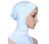 Bluelans® Turbante islamico da donna, copertura completa, copricapo, cappello Hijab, cappello sotto sciarpa (bianco)
