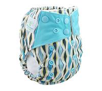 Blümchen All-in-One bambù OneSize Pannolino di Stoffa con bottoni a pressione (3,5-15kg) design geometrico diamante