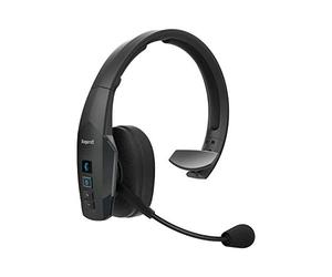 BlueParrott B450-XT Cuffie Mono Over-Ear, Cuffie Bluetooth con 96% funzione Noise Cancelling e controllo vocale per i viaggi su strada o per ambienti rumorosi, Nero