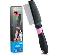 BluePet Pettine anti pidocchi sia cani, gatti & person I Districante e pettine antipulci | Contro acari e polvere | Per rimuovere pulci (Rosa)