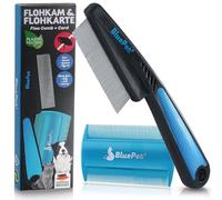 BluePet Pettine Antipulci scheda antipulci, Anti Pidocchi, Rimuovere Pulci