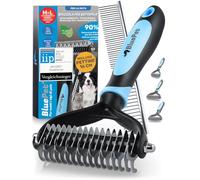 BluePet Spazzola per Cani & Gatto, Pettine Pelo Lungo, Cardatore Sottopelo