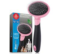 BluePet® Spazzola per gatti e cani di piccola taglia, spazzola per conigli - Rimuove delicatamente il sottopelo, i grovigli e il feltro - Pettine Mini per la toelettatura quotidiana.