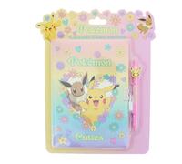 Blueprint Collections Diario segreto Pokemon con lucchetto e penna, Pikachu & Eevee "Cuties", diario segreto di 80 pagine per bambini, con lucchetto e chiave, simpatico regalo e cancelleria Pokémon