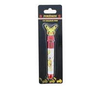 Blueprint Collections Penna Pokemon multicolore | Penna a scatto in 10 colori con punta Pikachu | Accessori essenziali per il ritorno a scuola per bambini | Articoli di cancelleria e regali Pokémon