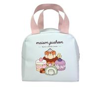 Blueprint Collections Pusheen - Borsa per il pranzo, graziosa borsa per il pranzo Kawaii per ragazze, borsa termica per cibo per scuola o lavoro, regali Pusheen