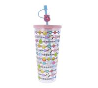 Blueprint Collections Squishmallows - Bicchiere con cannuccia, per bambini, con
