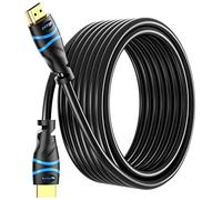 BlueRigger Cavo HDMI 4K 9 m (4K 30Hz, HDR10, HDCP2.3, 18 Gbps L3 a parete, eARC), compatibile con PS5, Xbox, Roku, Apple TV, HDTV, Blu-ray, PC, TV Stick, Nintendo Switch