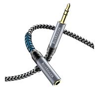BlueRigger Cavo prolunga per cuffie (3,5 m, jack placcato oro 24 K, suono Hi-Fi, cavo audio stereo da 3,5 mm maschio a femmina) - Cavo AUX per iPod, laptop, smartphone, altoparlanti, tablet, stereo