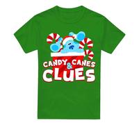 Blue's Clues & You Clues Maglietta Natale Bastoncini di Zucchero Uomo (TV6354)