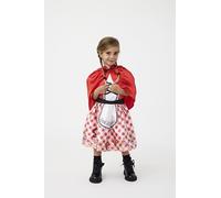 Blues Group Costume da Cappuccetto Rosso con mantello, Giornata Mondiale del Libro, Compleanno, Halloween, Natale, Giochi di Ruolo, Età 3-10 anni, Rosso (3-4 anni)