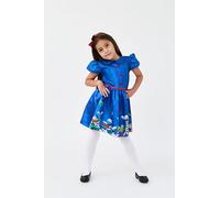 Blues Group Costume da verme scolastico per ragazze, con vestito e fascia per capelli con fiocco, per ragazze, travestimento, Giornata mondiale del libro e feste, età 3-10 anni (3-4 anni)