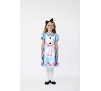 Blues Group Wonderland - Costume da Alice per bambine, con fascia per capelli, personaggio del libro, per festa mondiale del libro, età 3-10 anni (8-10 anni)
