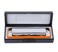 Blues Harmonica 0 -Hole Mouth Organ in EB Key - Professional & Beginner Iendly con ABS Design (ORANGE)
