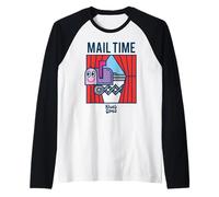 Blues Indizi Tempo di Posta Maglia con Maniche Raglan