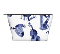 Blues Sassofono Pianoforte Violoncello Basso, Borsa da toilette Borsa per trucco Borsa per cosmetici Borsa da toilette da viaggio portatile