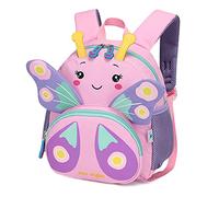 Bluesaly Zainetti per Bambini da Viaggio Zaino Bambino Satchel Scuola Asilo Mini Animali Zaino per Bambini Carino Primario Piccolo Asilo Nido PreSchool Ragazzi Ragazze (Farfalla)