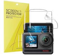 Blueshaweu 2 Sets Pellicola per AKASO Brave 8, Pellicola Protettiva per AKASO Brave 8, Sensibile al Tatto, Senza Bolle, HD Trasparente TPU Film (Transparent)