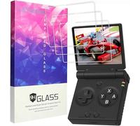 Blueshaweu 3 Pezzi 9H Vetro Temperato Compatibile per Miyoo Mini Flip Console di gioco portatile retrò,Pellicola Protettiva Schermo in Vetro Temperato Alta Risoluzione per Miyoo Mini Flip (Glass)