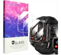 Blueshaweu 3 Pezzi Vetro Temperato Compatibile per KOSPET Tank M4C 1,96", Pellicola Protettiva Schermo in Vetro Temperato Alta Risoluzione Compatibile con KOSPET Tank M4C 1,96" Smartwatch (Glass)