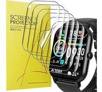 Blueshaweu 6 Pezzi Pellicola Compatibile per aycy 1.85" Smartwatch P66D Pellicola Protettiva per Nerunsa/Ddidbi/dotn/Aptkdoe P66D smartwatch, Sensibile al Tatto, Senza Bolle, HD Trasparente TPU Film