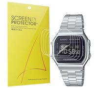 Blueshaweu 6 Pezzi Pellicola Compatibile per Ca-sio A168WE watch, Pellicola Protettiva per A168WE watch,Sensibile al Tatto,Senza Bolle,HD Trasparente TPU Film. (TPU)