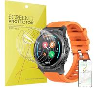 Blueshaweu 6 Pezzi Pellicola Compatibile per KSIX Explorer 2 smartwatch 1,43",Pellicola Protettiva Compatibile per KSIX Explorer 2 1,43" smartwatch Sensibile al Tatto,Senza Bolle,HD TPU Film (TPU)