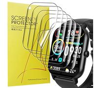 Blueshaweu 6 Pezzi Pellicola per Nerunsa 1.85" Smartwatch P66D, Pellicola Protettiva per Nerunsa / Ddidbi / Dotn / Aptkdoe P66D Smartwatch, Sensibile al Tatto, Senza Bolle, HD Trasparente TPU Film