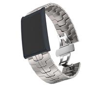 Blueshaweu Acciaio Inossidabile 22mm Cinturino Compatibile con Amazfit Helio Strap,Business Elegante Regolabile Acciaio Inossidabile Cinturino Per Helio Strap (Colore titanio)