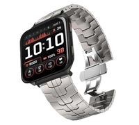 Blueshaweu Acciaio Inossidabile 22mm Cinturino Compatibile con Garmin Venu X1 Smartwatch,Business Elegante Regolabile Acciaio Inossidabile Cinturino Per Venu X1 Smartwatch (Colore titanio)