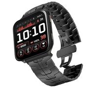 Blueshaweu Acciaio Inossidabile 22mm Cinturino Compatibile con Garmin Venu X1 Smartwatch,Business Elegante Regolabile Acciaio Inossidabile Cinturino Per Venu X1 Smartwatch (Nero)