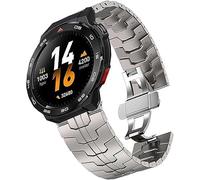 Blueshaweu Acciaio Inossidabile 22mm Cinturino Compatibile con Mibro Smartwatch,Business Elegante Regolabile Acciaio Inossidabile Cinturino per GS Pro 2,GS Pro,Explorer,Explorer S (Colore Titanio)