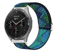 Blueshaweu Bracciale compatibile con Hama 7010 (1,43"), 6010 (1,65"), 6910 (1,28"), Braccialetti in tessuto regolabile, morbido ed elastico, cinturino di ricambio per Hama 7010/6010/6910, Große