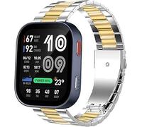 Blueshaweu Business Cinturino Compatibile per Amazfit Bip Max 50mm 2,07" Smartwatch,Cinturino in Acciaio Inossidabile Business Elegante Compatibile con Bip Max 50mm 2,07"