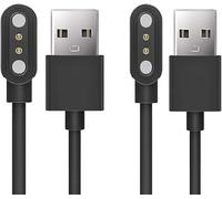 Blueshaweu Cavo di Ricarica USB Magnetica Compatibile con Mibro GS Explorer/GS Pro 2/GS Active 2 Smartwatch - Caricabatterie Cable Caricatore Magnetico USB Compatibile per Mibro GS (Nero+Nero)