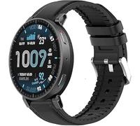 Blueshaweu cinturino Compatibile con Amazfit Active MAX 1,5" Smartwatch, sgancio rapido cinturino alternativo traspirante silicone in pelle cinturino compatibile con Amazfit Active MAX 1,5" (Nero)