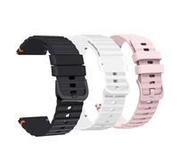 Blueshaweu cinturino compatibile con Amazfit Helio Strap,rilascio rapido 22mm,cinturino di ricambio regolabile in filo intrecciato silicone compatibile per Amazfit Helio Strap (Nero+Bianco+Rosa)