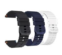 Blueshaweu cinturino compatibile con Amazfit T-Rex 3,rilascio rapido 22mm,20mm,cinturino di ricambio regolabile in filo intrecciato silicone per T-Rex 3,Balance,Bip 5,GTR Mini (22mm, Nero+Bianco+Blu)