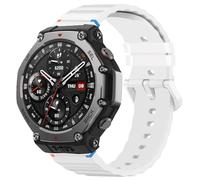 Blueshaweu cinturino compatibile con Amazfit T-Rex 3,rilascio rapido 22mm,20mm,cinturino di ricambio regolabile in filo intrecciato silicone per T-Rex 3,Balance,Bip 5,GTR Mini (22mm, bianco)